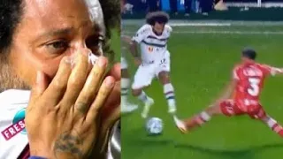 Increíble Marcelo le rompe la pierna a su rival en la copa Libertadores imágenes muy fuertes 🔥