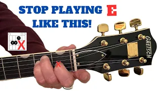 4 EASY WAYS TO PLAY THE E CHORD - But 1 Way Is Best
