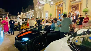 THE PRINCE OF QATAR VISIT MONACO ll NIGHTLIFE 2023 #billionaires #supercars #monaco #bugatti #qatar