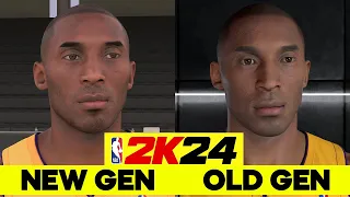 NBA 2K24 NEXT GEN VS CURRENT GEN FACE SCANS COMPARISON (PS5 VS PS4)