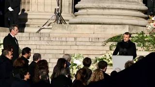 France pays tribute to late rock icon Johnny Hallyday