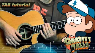 Gravity Falls Theme (Opening Song) — Fingerstyle Guitar Tutorial + TABs