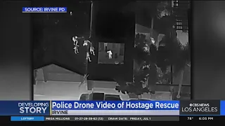 Irvine police drone captures hostage rescue