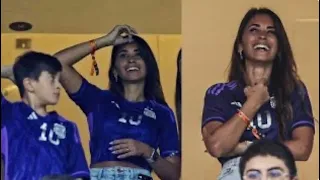 A REAÇÃO DA FAMILIA DO MESSI DEPOIS DO GOL DE PÊNALTI -  Messi's wife Antonela & kids reaction