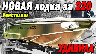 Удивила! Испытания на моторах 9.8/15/20 л.с. АЛЬПИНА GT400 РЕЙСТАЛИНГ 2023