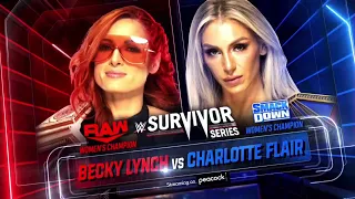 Survivor Series 2021 Official Becky Lynch vs Charlotte Flair Match Card
