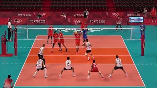 USA Volleyball Taylor Sander amazing in USA - Russia Volleyball