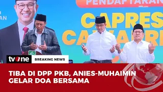 Pasangan AMIN Tiba di Kantor DPP PKB | Breaking News tvOne