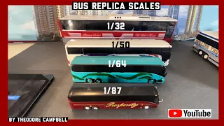 Bus Replica’s 1/87 vs 1/64 vs 1/50 vs 1/43 vs 1/32 Scale!