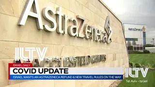 Israel wants an AstraZeneca refund & new travel rules on the way