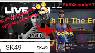 Sk49 | Reaction With My Gameplay 😁😁 | Hungry PARAsandy | PUBG MOBILE |