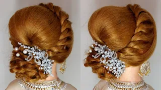 Heirloom Bun Hairstyle For Bridal | Wedding Hairstyle | Trendy Juda Hairstyle | Easy Hairstyles