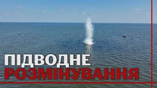 Підводне розмінування: сапери знищили фрагмент ракети у річці Дніпро