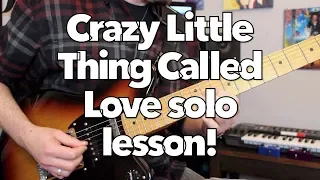 Queen Crazy Little Thing Called Love guitar solo lesson! Weekend Wankshop 205