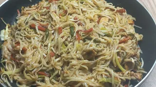 Spicy Chicken Spaghetti  Recipe | Chicken & vegetables  Spaghetti Recipe |quick and  Delicious /...