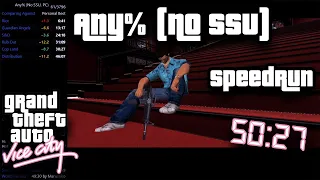 GTA:Vice City Any% (No SSU) Speedrun in 50:27
