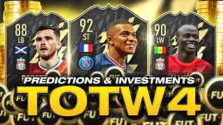 TOTW 4 Predictions & INVESTMENTS | FIFA 22 Team of The Week Trading