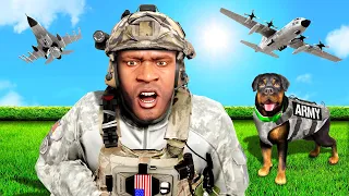 Franklin & Chop JOIN the ARMY in GTA 5!