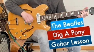 Dig A Pony The Beatles Guitar Lesson