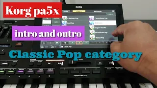 korg pa5x - Classic Pop category - full style OS V 1.2.0 new sound