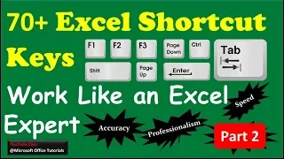Excel Shortcuts | 70+ Excel Shortcut Keys (Part 2)