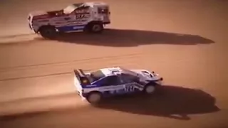 Peugeot 405 Turbo 16 “Ari Vatanen” vs DAF Turbo twin “Jan De Rooy”