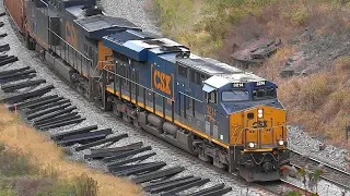 A Full CSX Coal Train Seen From Foley Overlook