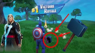 CAPTAIN AMERICA PEUT PORTER LE MARTEAU DE THOR SUR FORTNITE EASTER EGG SAISON 4 Référence Avengers 4