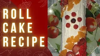 😋Roll cake recipe😊