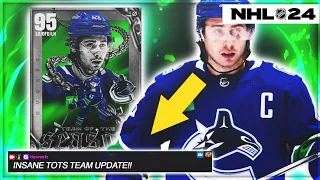 MY INSANE TEAM OF THE SEASON TEAM UPDATE IN NHL 24 HUT!