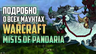 ВСЕ МАУНТЫ ПАНДАРИИ!  Эволюция Маунтов World of Warcraft: Дроп, Факты, Истории Часть 1