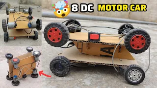 🤯 8X8 Motor Car | 🔥8 DC Motor Power Car