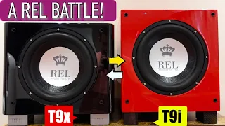 REL T9x vs T9i -- Live Review & Comparison Sound Test (Subwoofer Bass Test with/without decoupling)