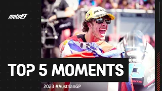 Top 5 Moto2™ Moments 🔥 | 2023 #AustrianGP