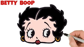 How to Draw Betty Boop | Easy Cartoon drawings