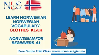 Learn Norwegian | Norwegian Vocabulary | Clothes | Klær | Episode 185 | A1