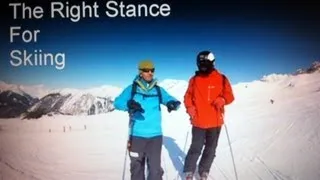 How to Ski Lesson - The Right Stance for Skiing