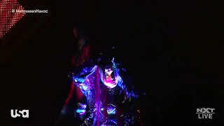 Io Shirai Entrance on Poppy's "Scary Mask" : NXT Halloween Havoc, Oct. 28, 2020