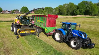 Grashäckseln mit New Holland Kolonne! || FR 550 Forage Cruiser || Landwirtschaft in Dithmarschen