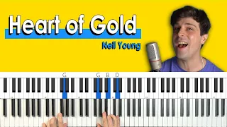 How To Play “Heart of Gold” by Neil Young [Piano Tutorial/Chords for Singing]