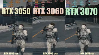 RTX 3050 vs RTX 3060 vs RTX 3070