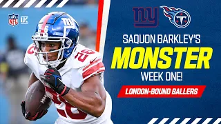 Saquon Barkley's HUGE 194 Yards In Week One! | London-Bound Ballers 🏈 | NFL UK