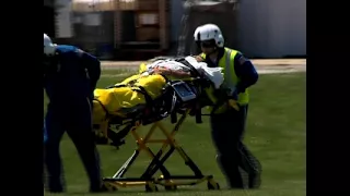 Blimp Pilot Airlifted After Crash