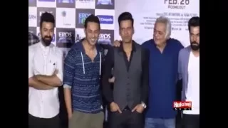 Manoj Bajpai and Other Star Cast Briefing The Story at Trailer Launch of Film Aligarh