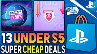 13 AMAZING PSN Game Deals UNDER $5 NOW! SUPER CHEAP PS4 Games! (PSN Planet Discounts + Under $15)