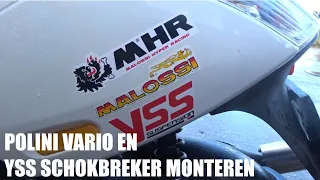 POLINI HI SPEED VARIO + YSS SCHOKBREKER MONTEREN   Piaggio ZIP 70cc Build