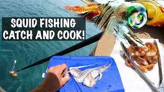 SQUID FISHING - CATCH AND COOK!