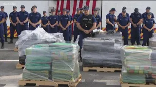 U.S. Coast Guard offloads 9 tons of cocaine seized in Eastern Pacific Ocean