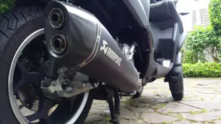 new mp3 500 akrapovic exhaust