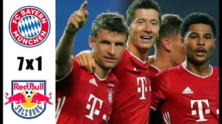 FC Bayern München vs Red Bull Salzburg 7-1 All Goals and Highlights